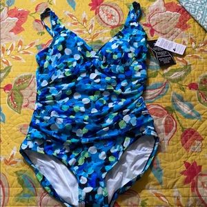 MAXINE OF HOLLYWOOD BODY SHAPER SWIMSUIT SIZE 12